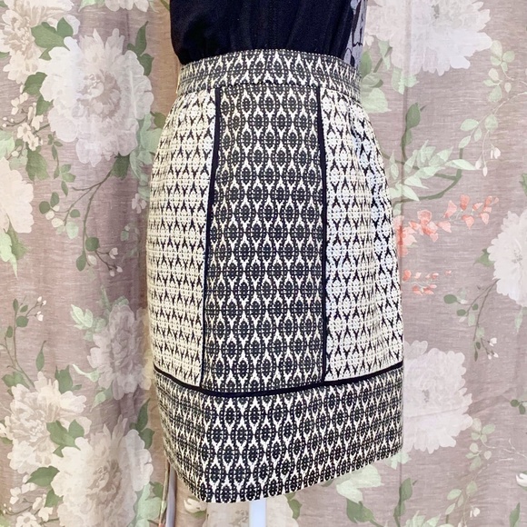 J. Crew Multi Textured Geometric Print Skirt - Picture 4 of 8